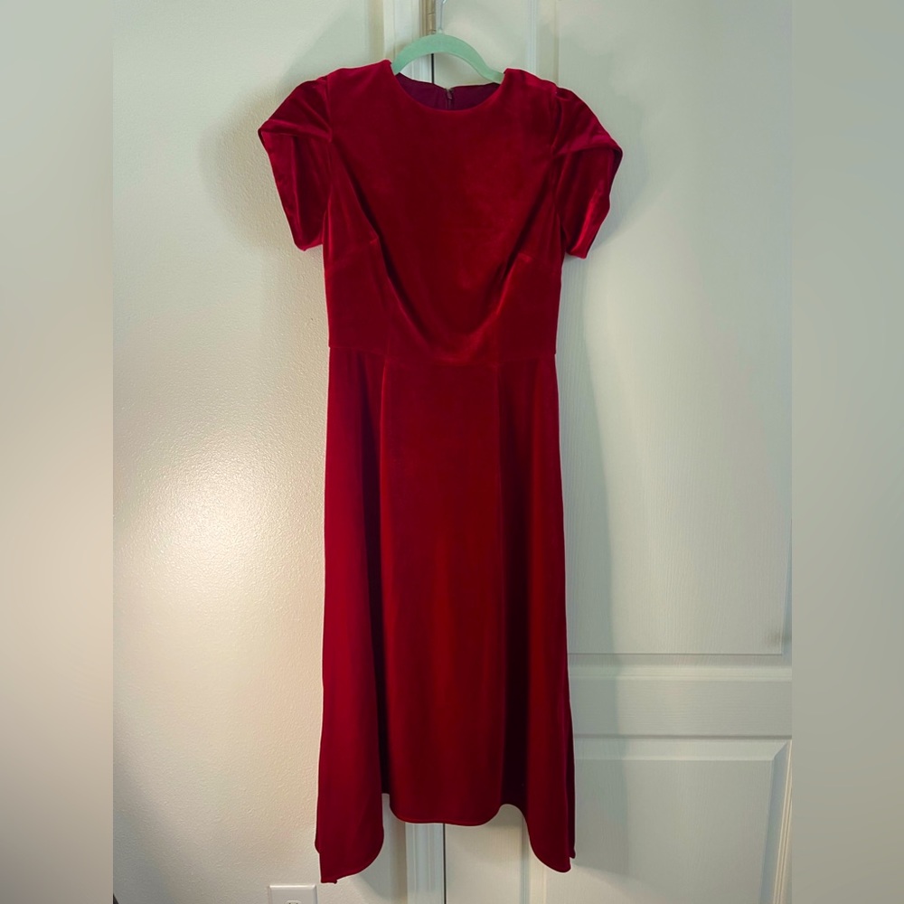 Red Dress with side split on each side, very soft